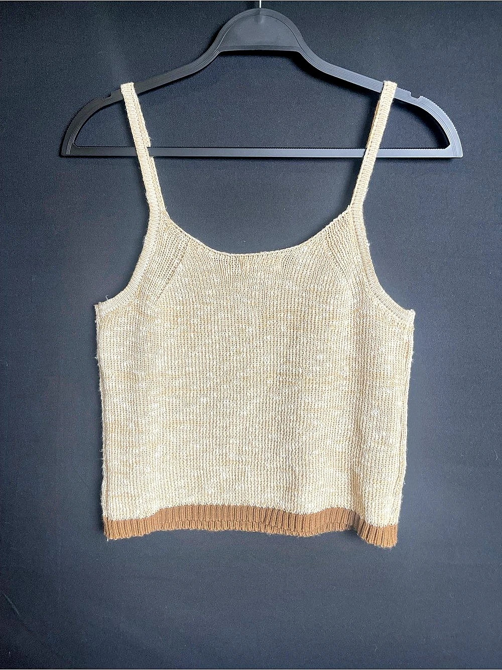 PROMESA Knit Tank Top in Beige